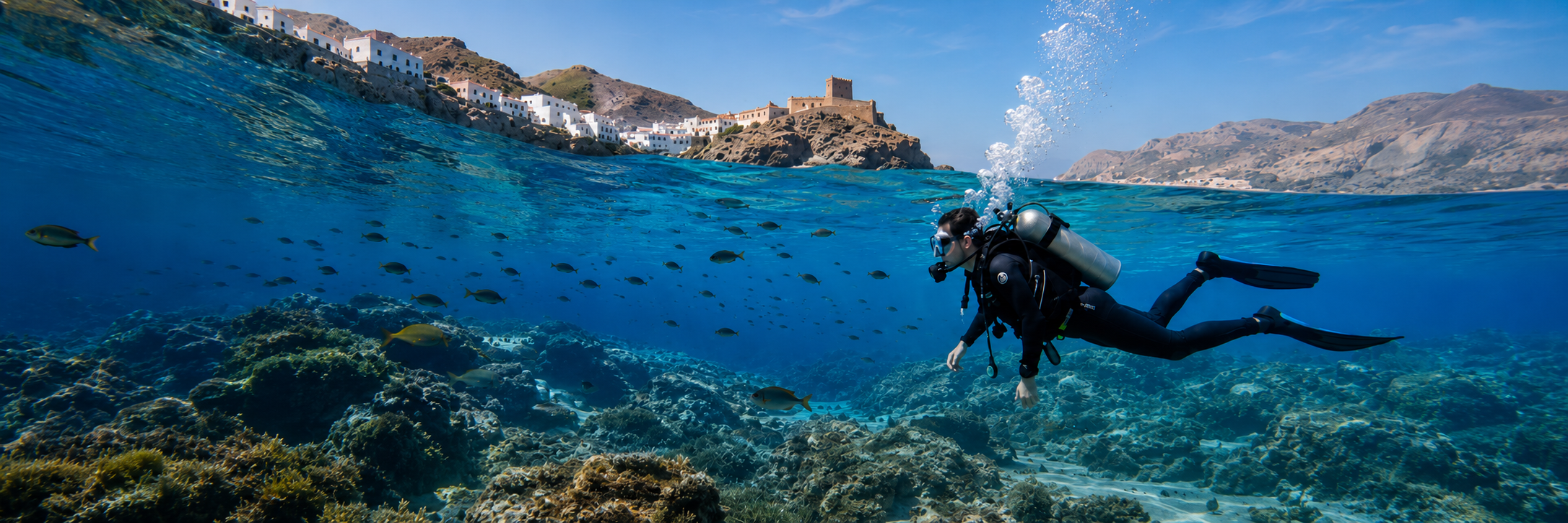 Preview of the Buceo Isleta landing page