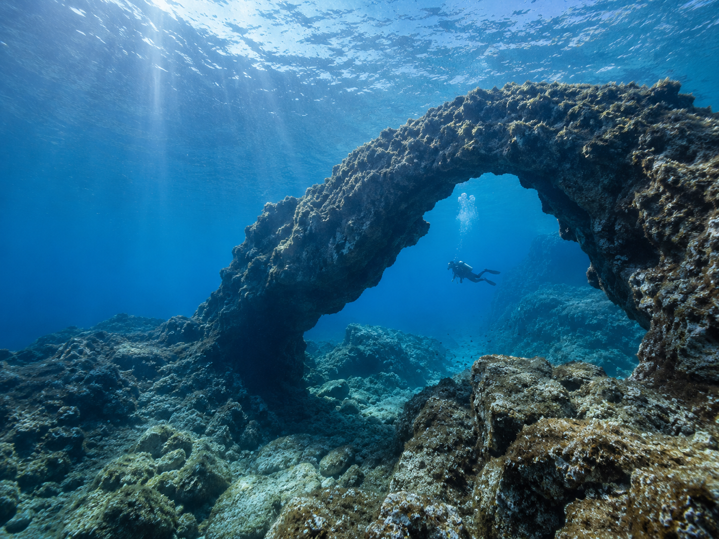 Arco submarino en La Isleta del Moro